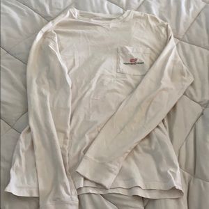 White basic Vineyardvines long sleeve